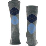 Burlington - Edinburgh Melange - Thermosokken - Niebieski Cornflower Blue - 1 stuk