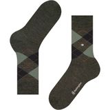 Burlington - Edinburgh Melange - Herensokken - Zielony Jade Cream - 1 stuk