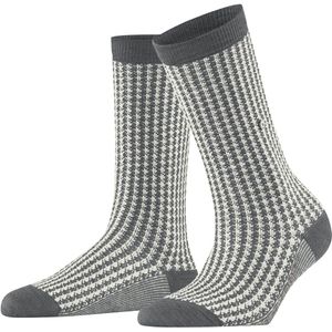 Burlington - Pepita W So - Sokken - Gris Dark Grey - 1 Paar