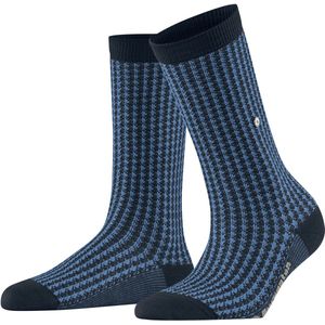 Burlington - Pepita W So - Chaussettes - Bleu Marine - 1 Paar