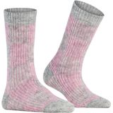 Burlington - Charming Checks - Huissokken - Grijs Light Heather - 1 paar