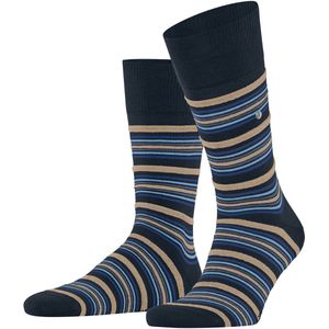 Burlington - Funky Stripe - Huissokken - Blauw Marine - 1 Paar