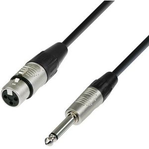 Adam Hall Cables K4MFP0500 Series 4 Star microfoonkabel (XLR vrouwelijk naar jack 6,35 mm, mono 5 m)