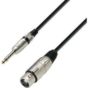 Adam Hall Cables K3MFP1000 Micro 3 Star Serie XLR bus naar 6,3 mm jack mono 10 m