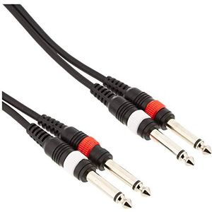 Adam Hall Cables K3TPP0300 Series 3 Star audiokabel (2 x 6,35 mm jack mono op 2 x 6,35 mm jack mono, 3 m)