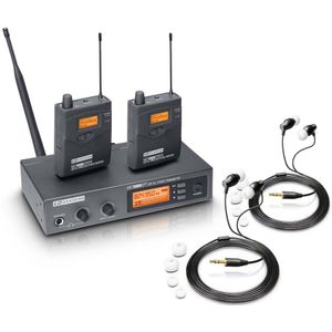 LD Systems MEI 1000 G2 BUNDLE draadloze 823-832/863-865 MHz in-ear monitor bundel