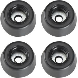Adam Hall Hardware 4903 M4 AH - set van 4 rubberen voetjes 20 x 9 mm zwart in zak