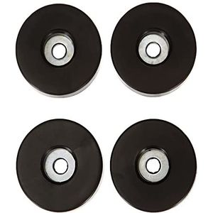Adam Hall Hardware 4906 M4 AH - set van 4 rubberen voetjes 38 x 10 mm zwart in zak