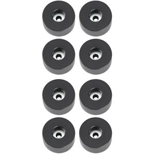 Adam Hall Hardware 4909 M8 AH - set van 8 rubberen voetjes 38 x 20 mm zwart in zak