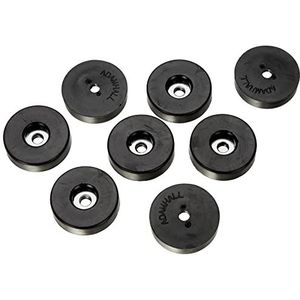 Adam Hall Hardware - 4906 M8 AH - Rubberen Voetjes - Zwart - 38 x 10 mm - 8 Stuks