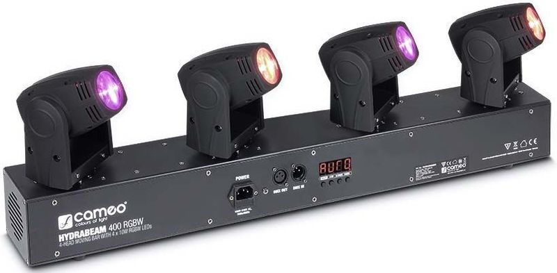 Cameo HYDRABEAM 400 RGBW Lichtsysteem met 4 ultrasnelle 10 W CREE RGBW Quad-LED Moving Heads