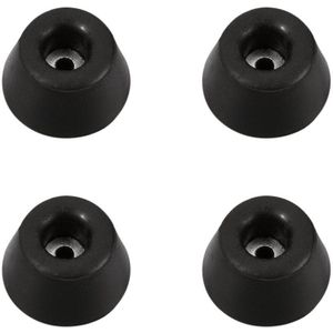 Adam Hall Hardware 4901 M4 AH - set van 4 rubberen voetjes 30 x 15 mm zwart in zak