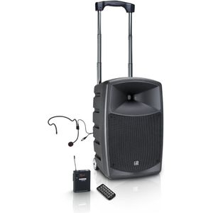 LD Systems ROADBUDDY 10 HS B6 Bluetooth-luidspreker op batterijen met mixer, bodypack en headset