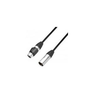 adam hall DGH 0300, 3 m, XLR/XLR, Männlich/Weiblich, Gold, Schwarz, Sauerstofffreies Kupfer