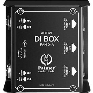 Palmer PAN 04 A DI-Box 2 actieve kanalen, zwart