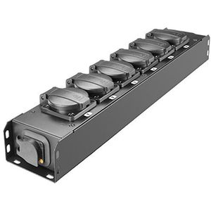 Adam Hall Cables PRO PORT 6 T Stromverteiler 6 x IP54 Schuko out & IP65 in/out