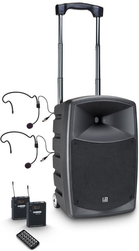 Draadloze Bluetooth-luidspreker - Met Mixer - Inclusief 2 Bodypacks en 2 Headsets