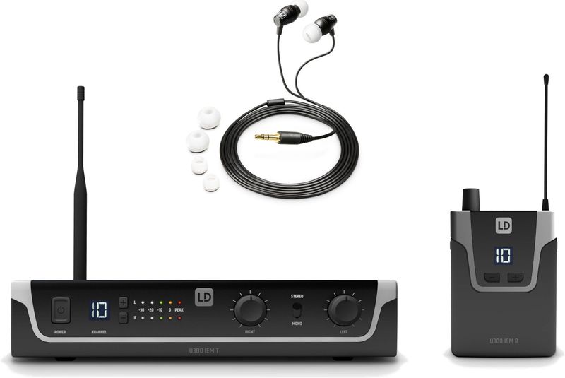 LD Systems - U306 IEM HP - Draadloos In-ear Monitor Systeem - Met In-ears