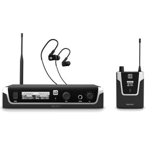 LD Systems U508 IEM HP In-Ear Set 823 - 832 MHz und 863 - 865 MHz , 9,5