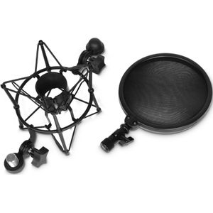 Adam Hall Stands DSM 400; microfoonspin met popfilter