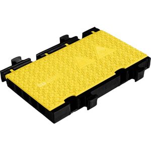 DEFENDER by Adam Hall Kabelbrug-middenstuk 869350 Polyurethaan Zwart/geel Aantal kanalen: 5 475 mm Inhoud: 1 stuk(s)