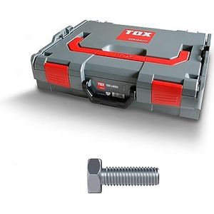 TOX L-BOXX 094903403 zeskantschroeven assortiment DIN 933, efficiënt, robuust, stapelbaar met 12 inzetstukken voor kleine onderdelen, inclusief schroeven voor machines van verschillende afmetingen,