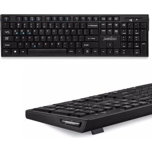 Perixx Periboard 810 - Bluetooth toetsenbord - Stille toetsen - Full Size - QWERTY/US - Draadloos toetsenbord