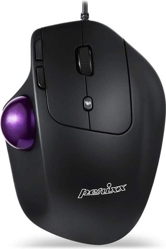 Perixx Perimice 520 ergonomische trackball muis met verstelbare hoek (bedraad) (programmeerbaar)