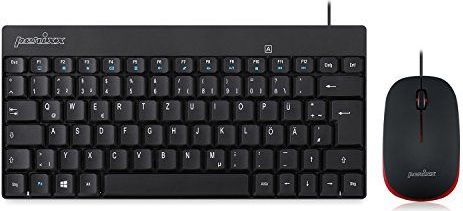Perixx PERIDUO-212 - Toetsenbord en Muis Set - Zwart - Bedraad - USB