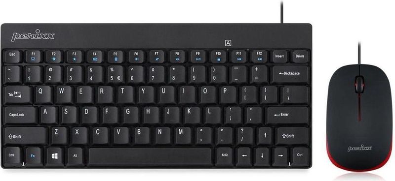 Periduo-212 - Toetsenbord - Zwart - ABS - Inclusief Muis