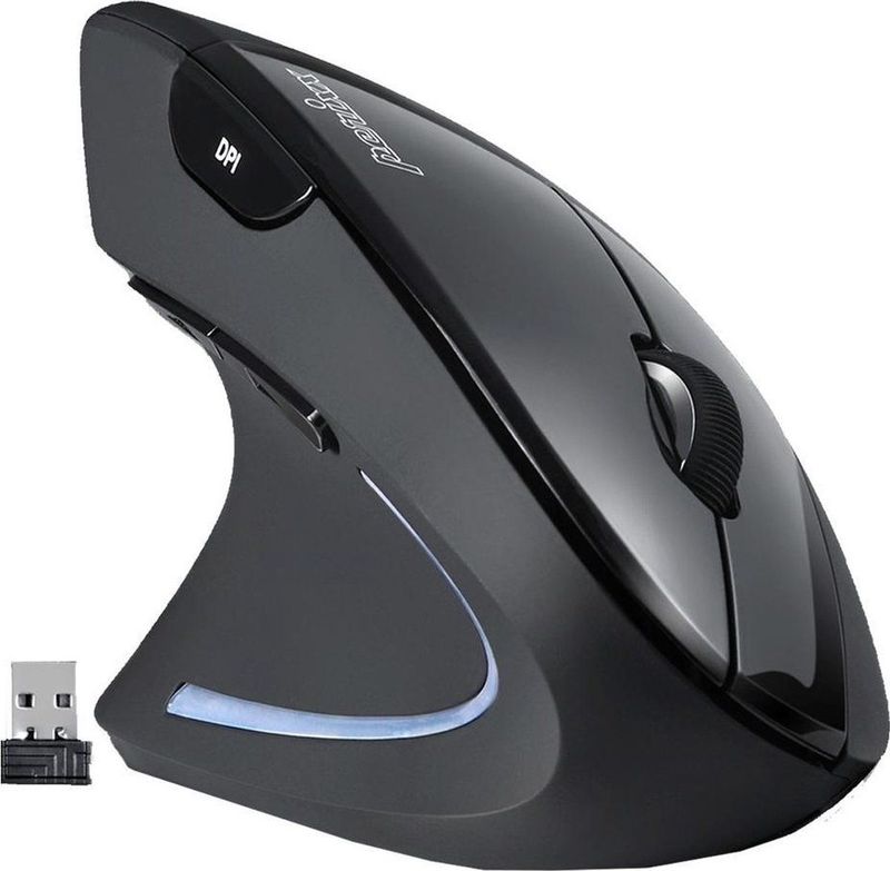 Perixx - Perimice-713L Muis - USB - Optisch - Zwart - 5 Toetsen - 2000 dpi