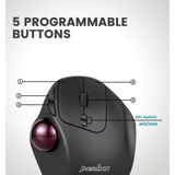 Perixx Perimice 717D Ergonomische trackball muis (draadloos)