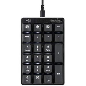 Perixx - PERIPAD-303 Toetsenbord - Verlicht - Aluminium - Bruin