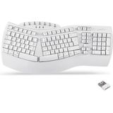 Perixx - PERIBOARD-612 Toetsenbord - Wit - Draadloos met Dual-Modus