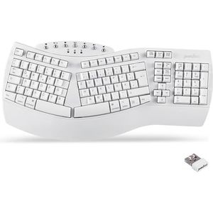 Perixx - PERIBOARD-612 Toetsenbord - Wit - Draadloos met Dual-Modus