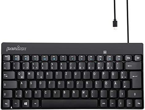 Perixx - PERIBOARD-422 Toetsenbord - Compact - Zwart - USB-C