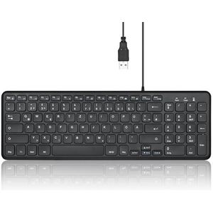 Perixx PERIBOARD-213 Toetsenbord - Zwart - USB - Stille Toetsen