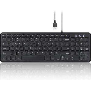 Perixx - Periboard 213U - Toetsenbord - Zwart - 90% Formaat - Stille X Type Scissor Toetsen