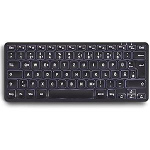 Perixx PERIBOARD-732B mini-toetsenbord met achtergrondverlichting, draadloos, schaartoetsen, type X, achtergrondverlichting, wit