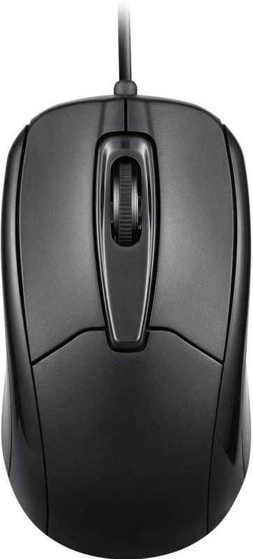 Perixx - PERIMICE-209C - Optische Muis - Zwart - Bekabeld - USB Type C - 1,5 m Kabel