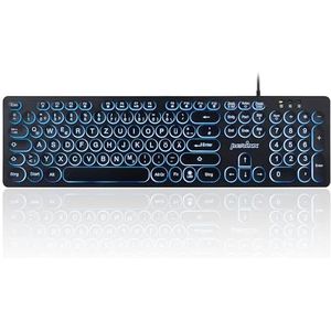 Perixx PERIBOARD-317R Toetsenbord - Bedraad - Rood - USB - Driekleurige Verlichting