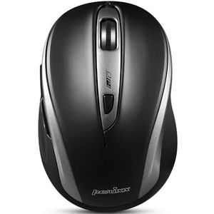 Perixx - PERIMICE-201 UP B - Muis - Zilver/Zwart - Optisch - USB/PS/2