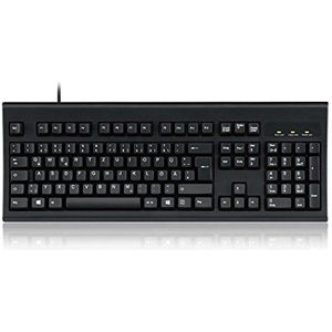 Perixx PERIBOARD-106 USB-toetsenbord, zwart, toetsenborden (standaard, bekabeld, USB, zwart)