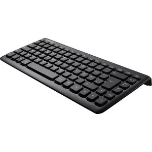 Perixx - PERIBOARD-407B - Mini Toetsenbord - USB - Pianolak Zwart - QWERTZ DE Layout - Ruimtebesparend