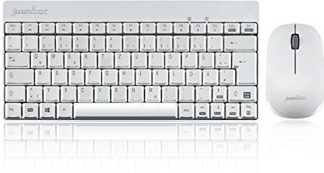 Perixx - PERIDUO-712 - Toetsenbord en Muis Set - Wit - Draadloos