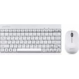 Perixx PERIDUO-712/212 mini-toetsenbord, Amerikaanse QWERTY internationale lay-out (Draadlos wit)