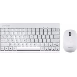 Perixx PERIDUO-712/212 mini-toetsenbord, Amerikaanse QWERTY internationale lay-out (Draadlos wit)