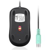 Perixx - PERIMICE-209 P - Muis - Kabelgebonden - Optisch - Zwart - 3 Toetsen - 1000 dpi