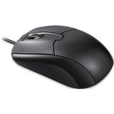 Perixx - PERIMICE-209 P - Muis - Kabelgebonden - Optisch - Zwart - 3 Toetsen - 1000 dpi