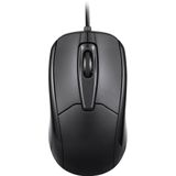 Perixx - PERIMICE-209 P - Muis - Kabelgebonden - Optisch - Zwart - 3 Toetsen - 1000 dpi